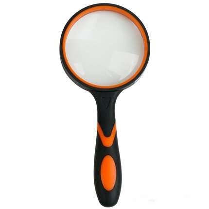 magnifying equipment Holding a magnifying glass 10 times for the elderly to read and observe the plant student: Round handle