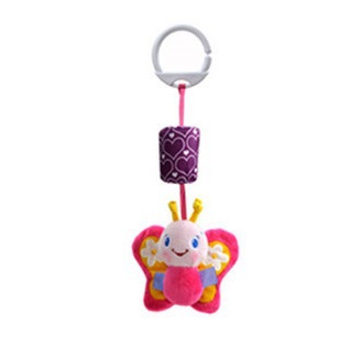 Sozzy Top Kinder Spielzeug, kinder weihnachten weiche Tiere bett auto Hängen Ring Glocke Rassel 20% Off: B butterfly