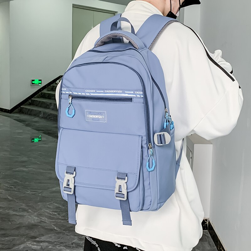 SEETIC Hohe Kapazität Rucksack Multi-Tasche Wasserdicht Rucksack Frauen Einfarbig Frauen Rucksack Nylon Rucksack Weiblichen