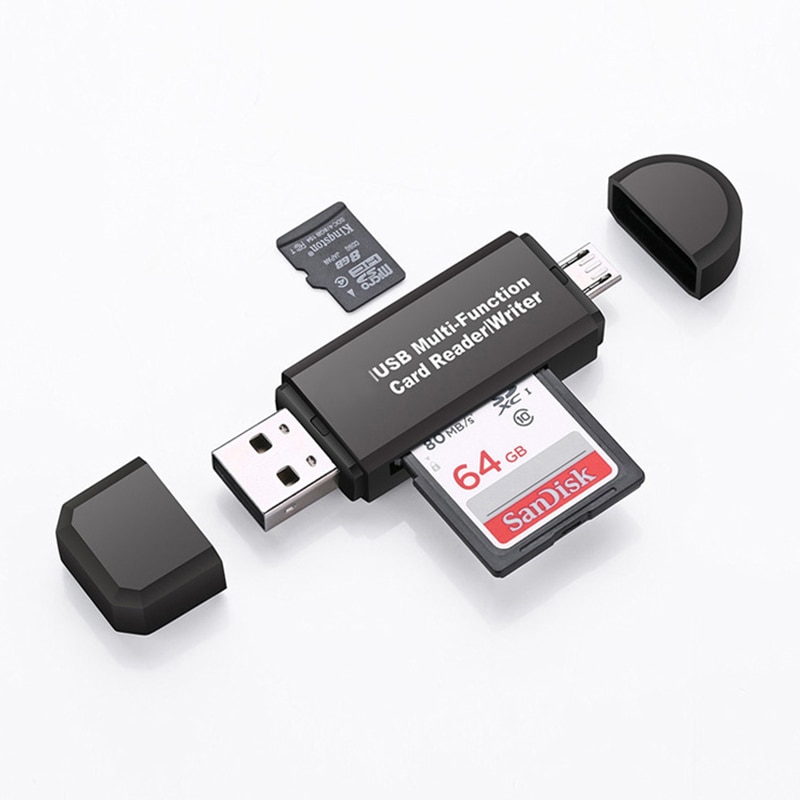 Micro Usb Naar Type C Adapter Ondersteuning Micro Sd/Sd Card/Usb Reader Data Transfer Otg Adapter Converter ondersteuning Voor