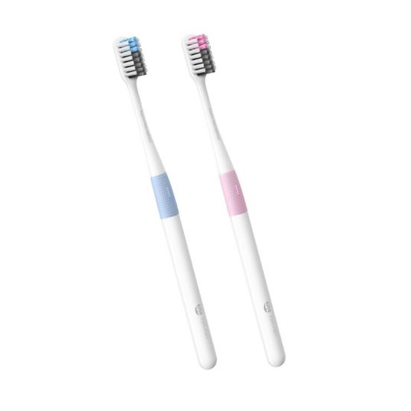 Dr.Bei Manual Toothbrush With Travel Box 4 Pieces Colorful High Toothbrush Soft Bristles Toothbrush: 2pc no box