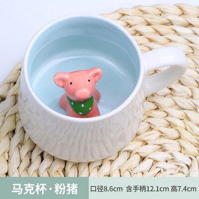 3d dyr keramisk krus krus kaffekop ko panda udvalg af tredimensionelle dyre krus keramisk krus: G