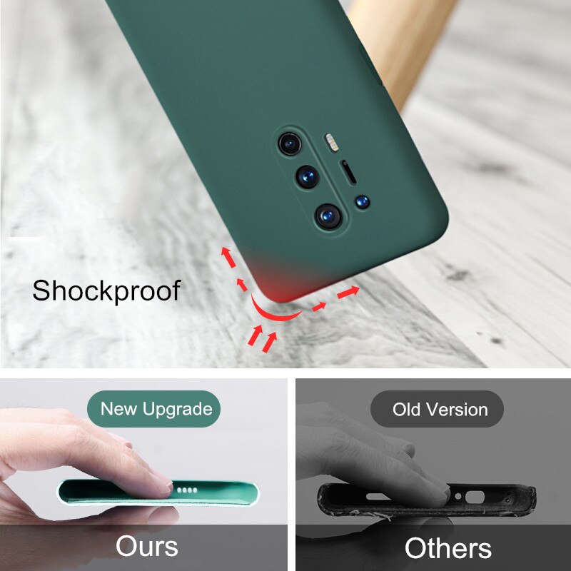 Silikonowe etui z płynem do obudowy Oneplus 8 Pro odporny na wstrząsy zderzak pełna pokrywa luksusowa obudowa TPU do obudowy Oneplus 8 One Plus 8 Pro