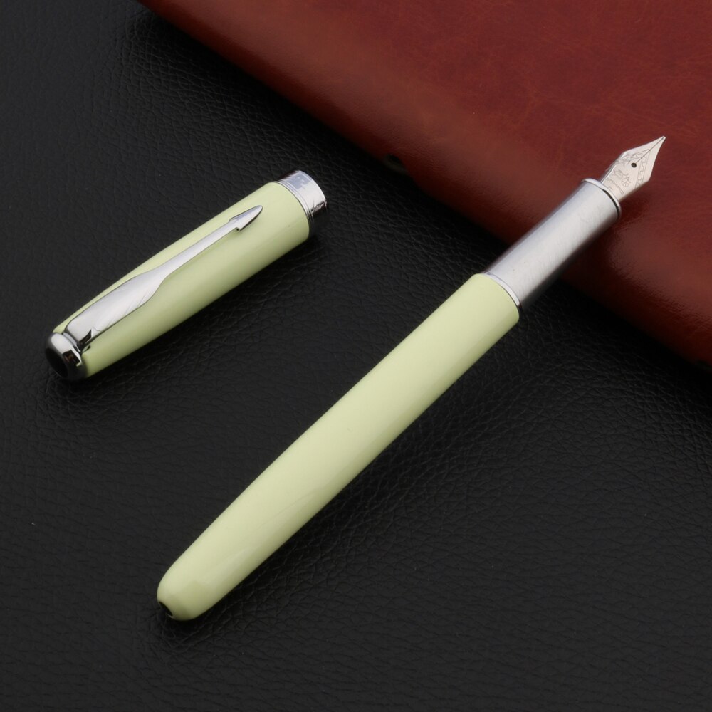 Jinhao 75 Vulpen Frosted Zwart Geborsteld Veer Titanium Zwarte Briefpapier 0.7Mm Inkt Pen Schoolbenodigdheden: A5