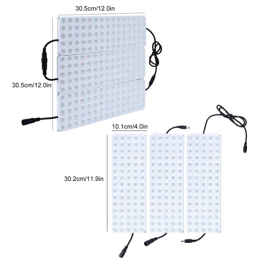 Planta crescer lâmpadas crescer lâmpada splicable planta crescimento luz 225led crescer luz para plantas de interior estufa hidropônica