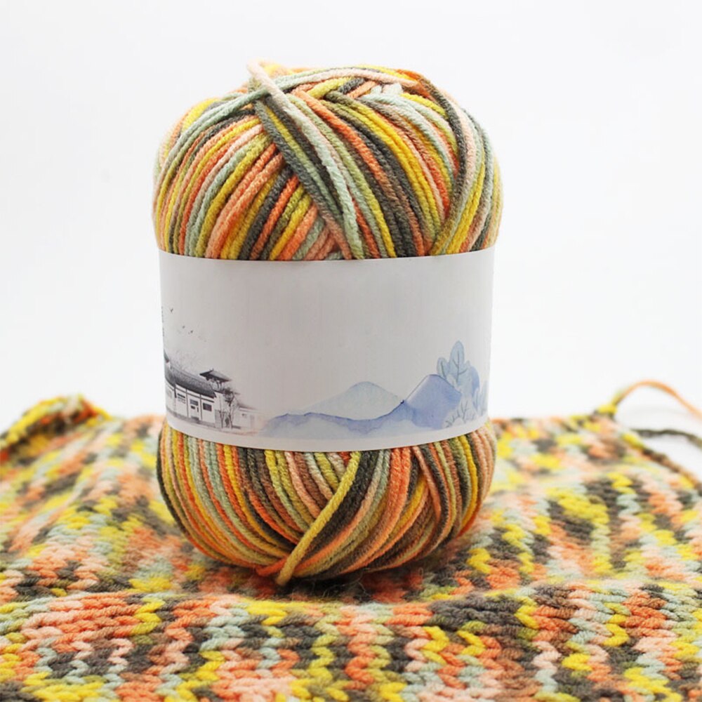 Milk Sweet Soft Cotton Baby Knitting Wool Yarn Milk Cotton Soft Baby Yarn For Hand Knitting 50g/ Crochet Baby Woolen