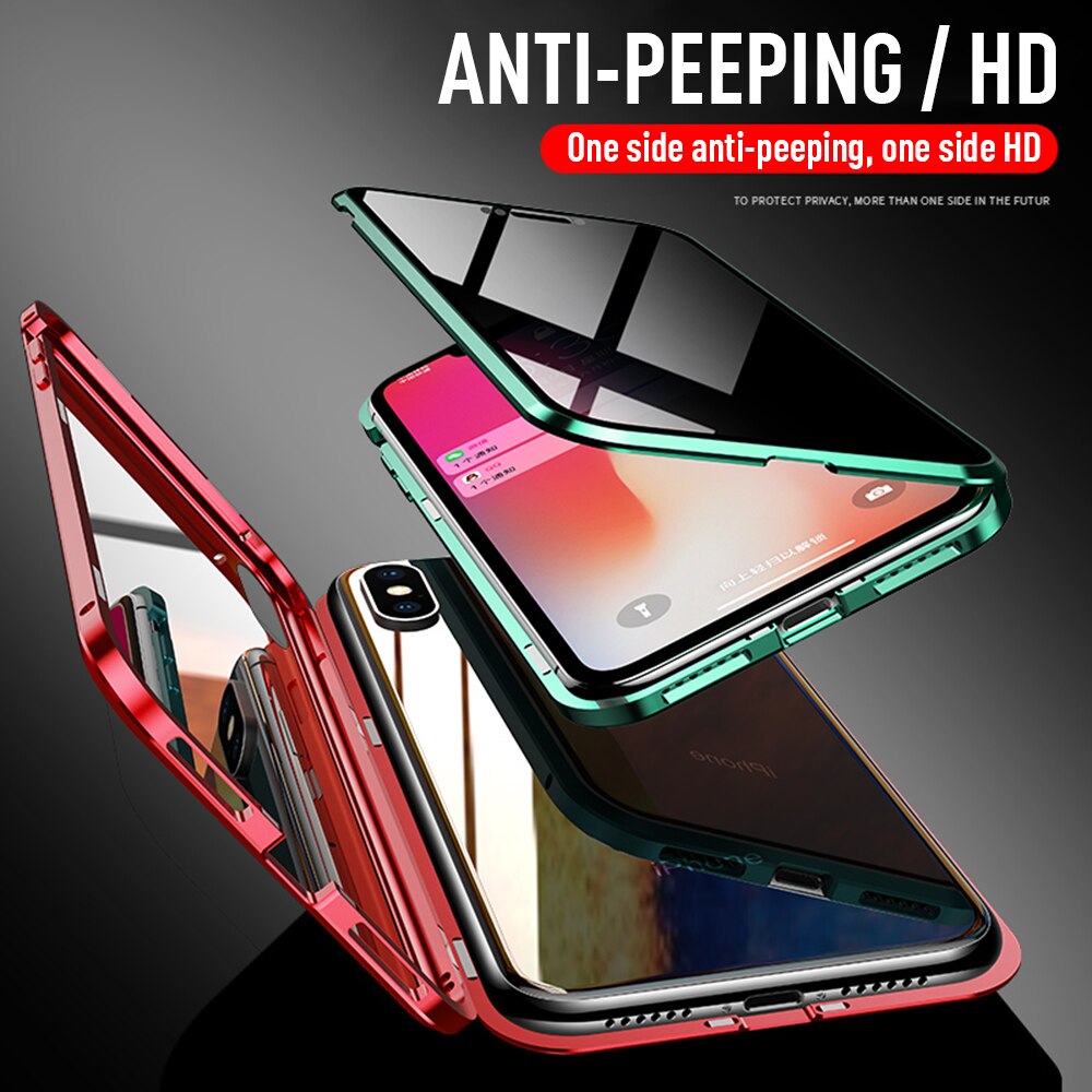 Magnetic Privacy Glass Case for Phone