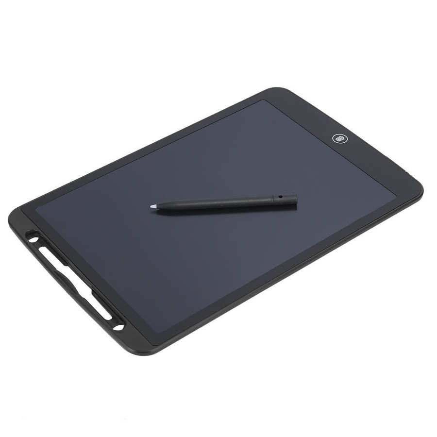 12 ''Lcd Schrijven Pad Licht Energie Elektronische Schoolbord Handschrift Tekentafel Digitale Grafische Tablet Met Pen Schrijven Tafel: Black