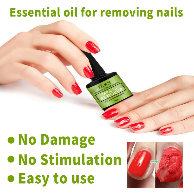 3-5 min. hurtig fjerner magisk fjerner gel neglelak 15ml soak-off uv led burst fjerner rensemiddel neglekunstværktøj manicure rensemiddel
