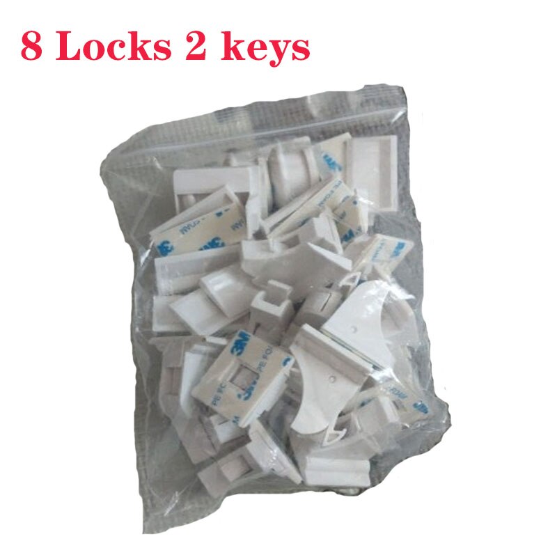 Safety Magnetic Child Lock Children Protection Baby Lock Drawer Latch Cabinet Door Lock Limiter Children Security Locks: B