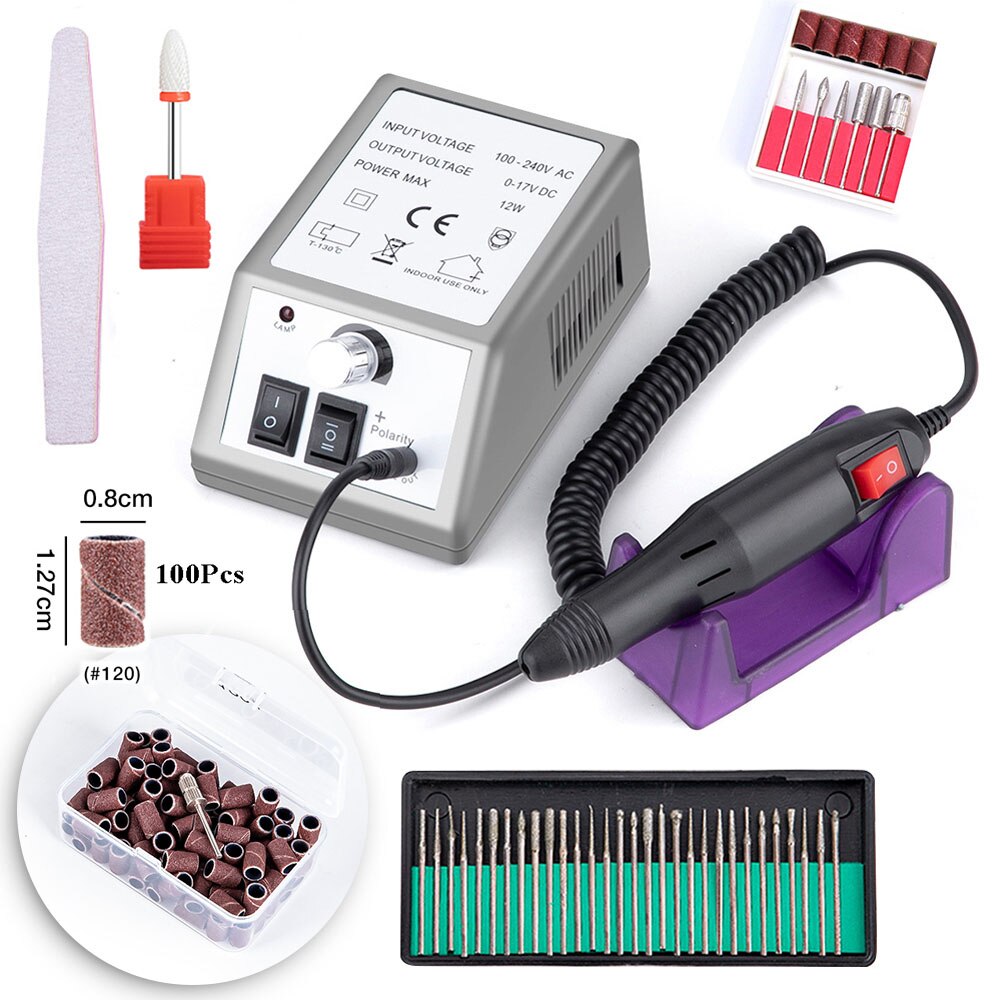 Electric Pedicure Machine Nail Drill Machine Electric Manicure Drills Accessory Pedicure Kit Nail Drill Bits Nail Tools: Set 4