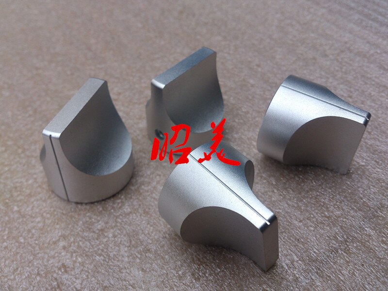 Perilla de potenciómetro de Pomo de aluminio para amplificador, interruptor de picaporte de coche, 28x28mm, 1 Uds.