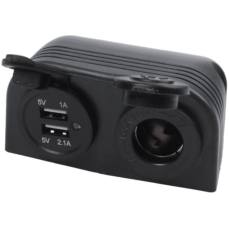 Dual Boot Caravan Auto Usb Sigarettenaansteker Splitter 12V Lader Adapter