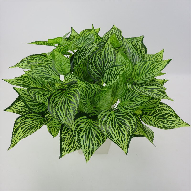 Kunstig ægte touch taro blade lilla plante grøn radise blade blomst hjem grøn væg tilbehør