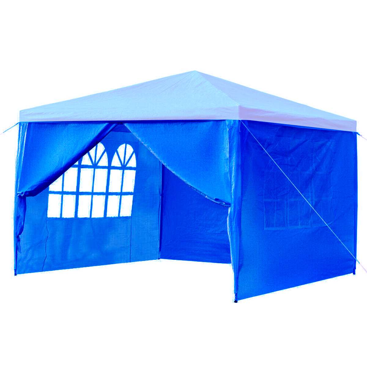 Oxford Cloth Party Tent Wall Sides Waterproof Garden Patio Outdoor Canopy 3x3m Sun Wall Sunshade Shelter Tarp Sidewall Sunshade: Blue