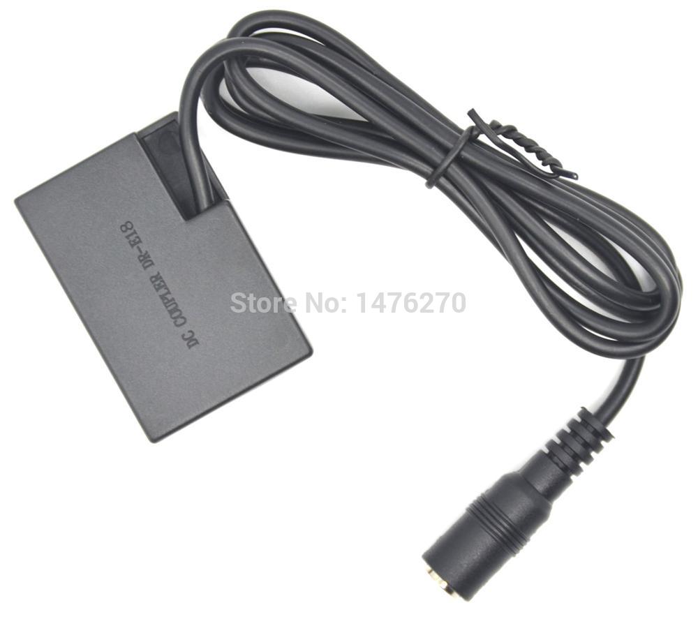 10 stk dr -e18 dc koblinger lpe 17 lp-e17 dummy batteri fit strømlader for canon eos 760d rebel  t6i 750d 8000d t6s kiss  x8i 77d