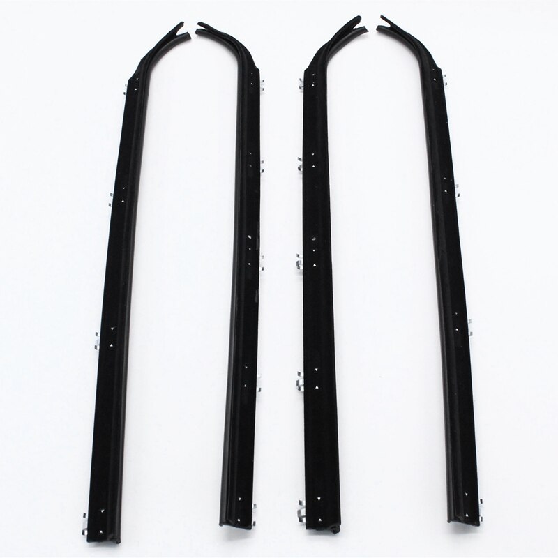 4 Stuks Rubber Voordeur Raam Trim Seals Auto Riem Tochtstrip Dauw Veeg Set Voor 87-97 Ford Bronco f150 F250 F350
