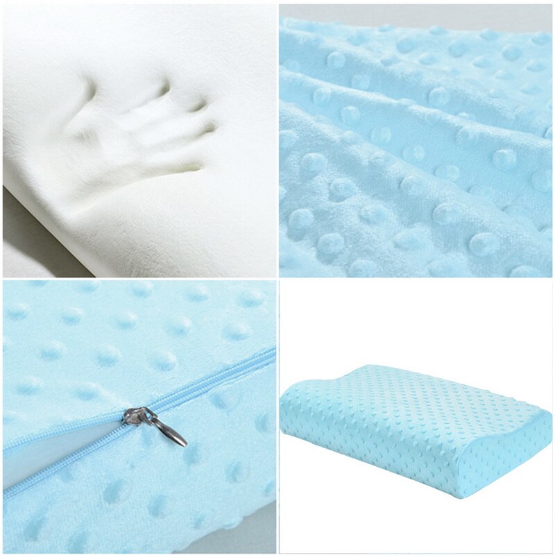 DIDIHOU 3 Farben Memory Foam Kissen Orthopädische Kissen Latex Hals Kissen Faser Langsam Rebound Weiche Kissen Massager Gesundheit Zervikale