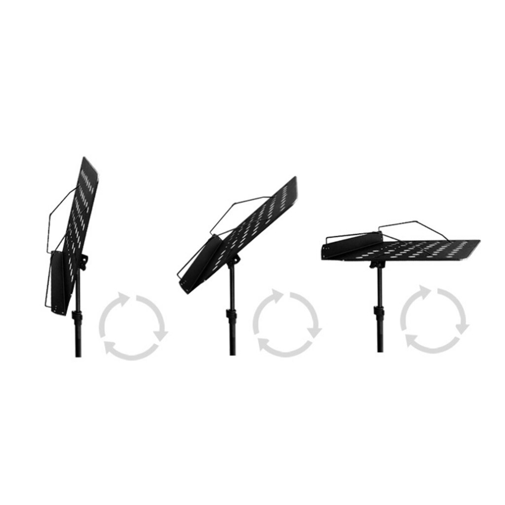 Heavy Duty Orchestral Conductor Sheet Music Stand Holder w/ Stable Tripod Foldable Instrument Books Stands Tabletop Desktop