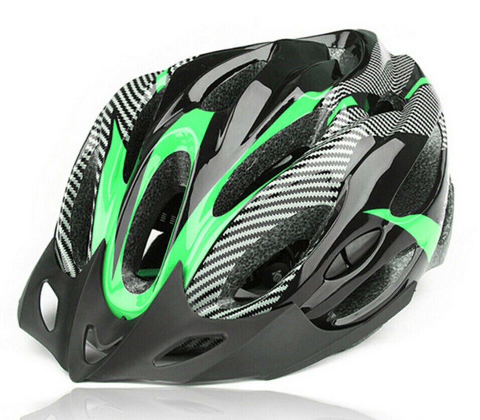 vélo cyclisme casques mat hommes femmes unisexe casque de vélo montagne route vélos intégralement moulé cyclisme casquettes de sécurité: green