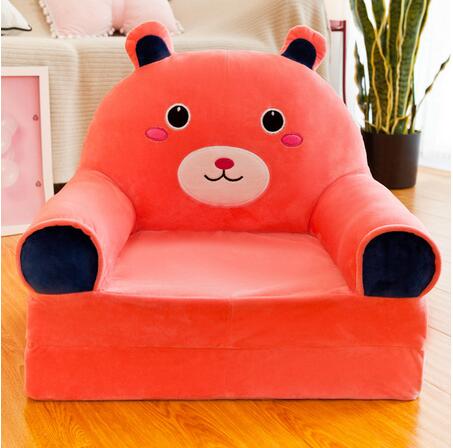Baby børn sofa kun betræk ingen fyld tegneserie krone sæde børn stol pæn pushud småbørn børn betræk til sofa klap: 13