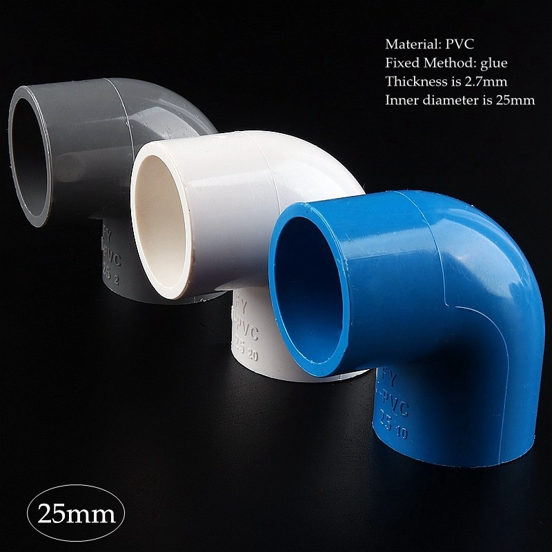 25mm PVC Pipe Equal Elbow Connector Garden Irrigation Fish Tank 90 Degree Elbow Joint Pipework Adapter Aquarium Accessories