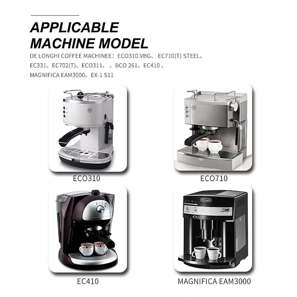 Coffee Machine Reusable Steam Plastic Safe Pipe Nozzle Head Household Replacement for Delonghi ECO310/ECO710 Set