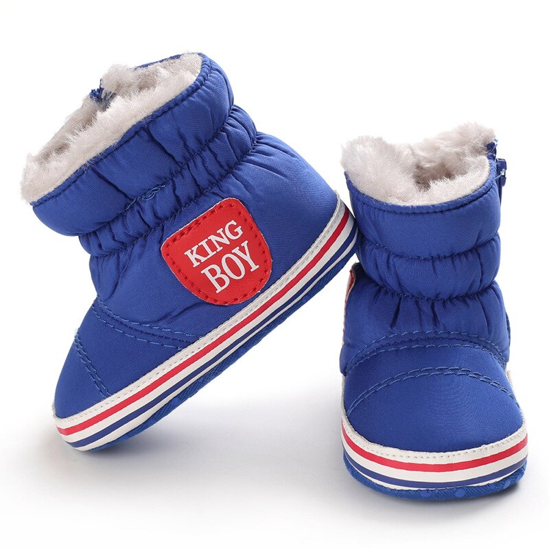 Vinter dreng piger baby blød sål sne støvler varme krybbe sko småbørn støvler fortov i 0-18 måneder