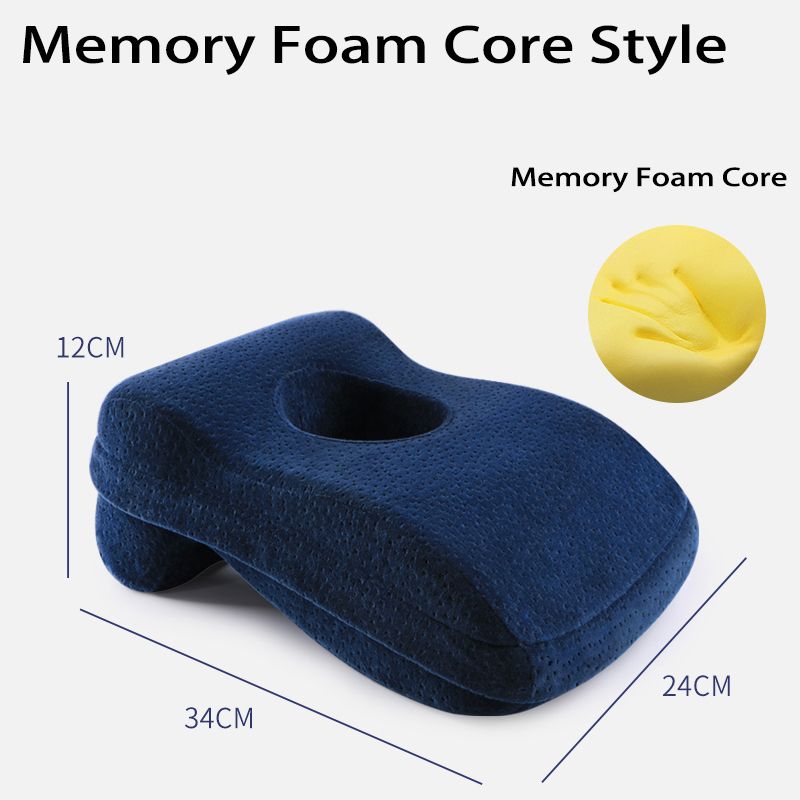 Memory Foam Nap Pillow For Travel Headrest Neck Support Cushions Office Rest Lunch Break Pillow Orthopedic Student Desk Sleeping: Blue