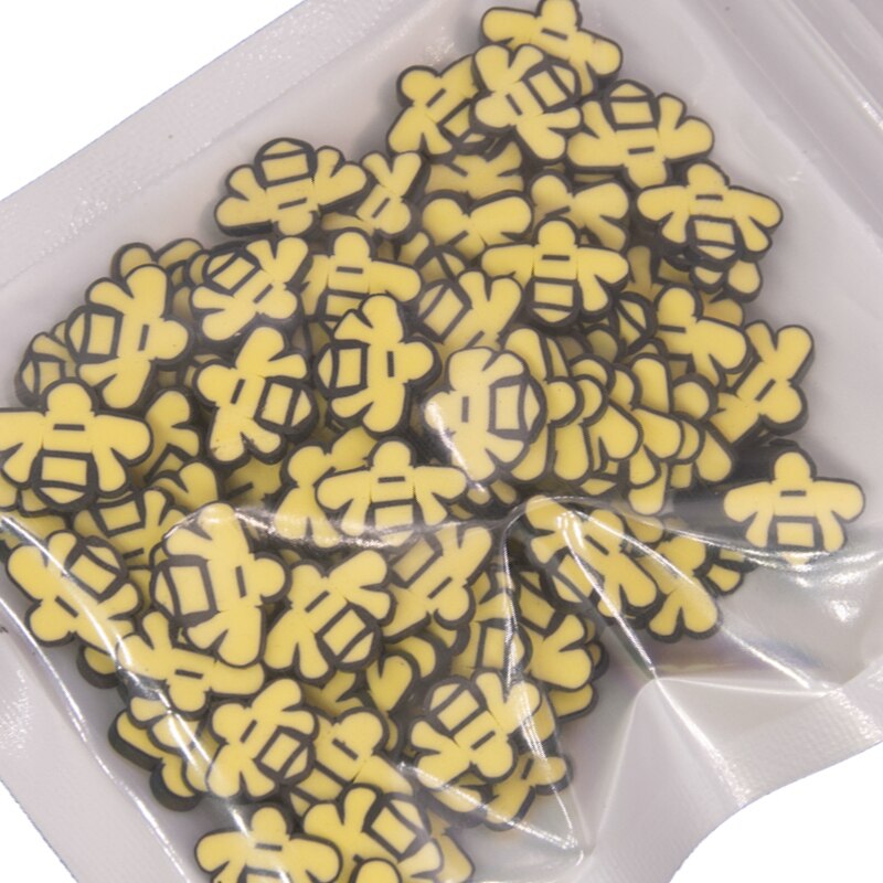 30g Butterfly Wings Bee Bear Unicorn Chicken Soft Polymer Clay Slices Sprinkles for Crafts Making DIY Slimes Filler Accessories