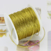 20meters 1mm Wide Tinsel String Craft Making Cord Non Stretch Jewelry Making Wrap Ribbon Metallic Cord Packaging Rope