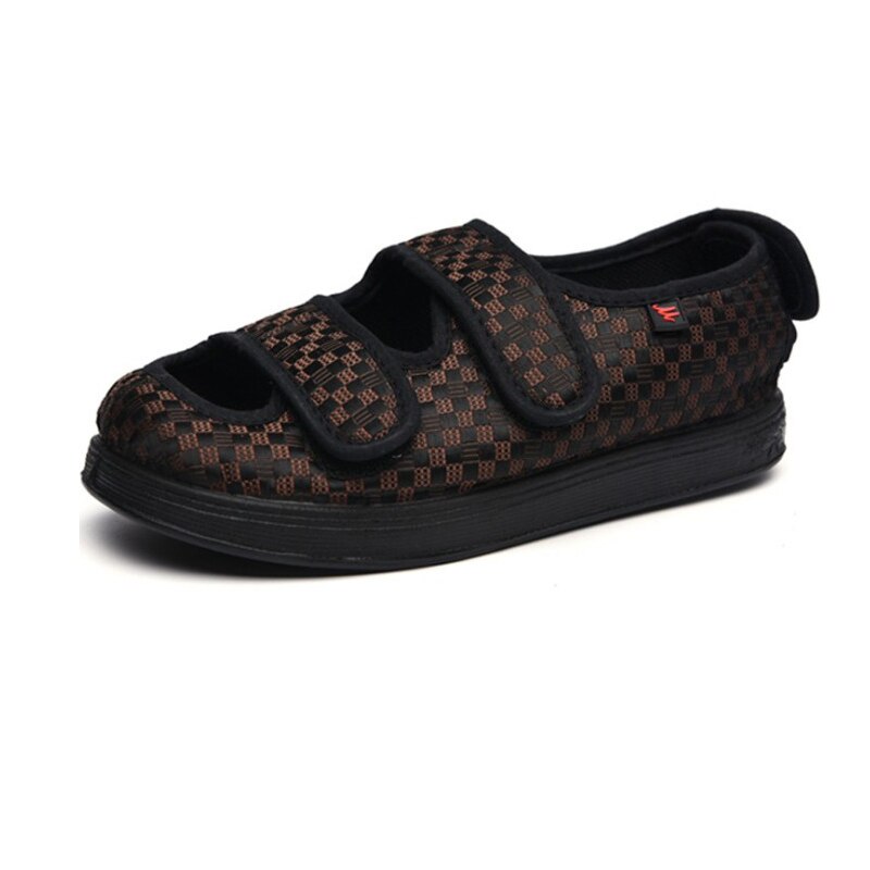 Women&#39;s Extra Wide Width Adjustable Diabetes Edema Slippers Swollen Fat Feet Walking Indoor Outdoor Orthopedic Sandal Shoe