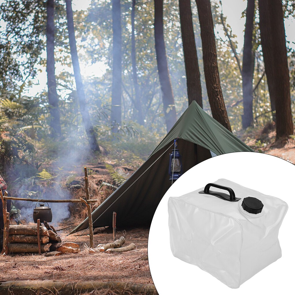 Collapsible Water Container Food Grade Water Storage Carrier Jug Outdoor Emergency Camping Hiking Water Container
