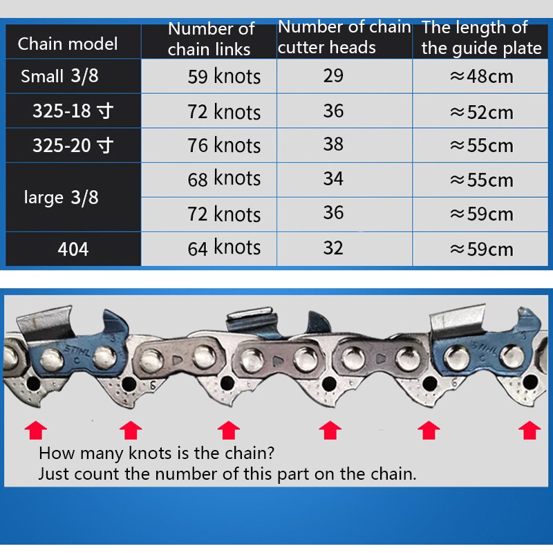 10/12/14/16/18/20 Inch Drive Link Kettingzaag Zaagketting Blade Hout Snijden Kettingzaag Deel elektrische Zagen Molen Keten Snijden Lumbers