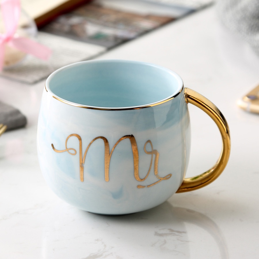 Muzity keraamiset kahvimukit marmoriset teemukit posliini aamiaismaitomuki