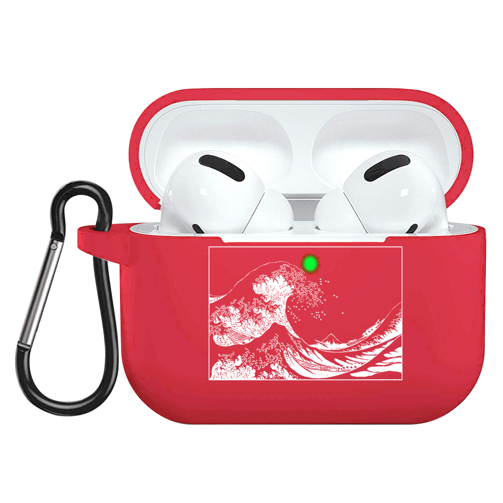 La Grande Onda di Kanagawa Auricolare Custodia Per AirPods Pro Custodie Molle Del Silicone di Lusso Texture Opaca Della Copertura di Protezione per AirPod 3: Kpet-ho-fkhailan3d