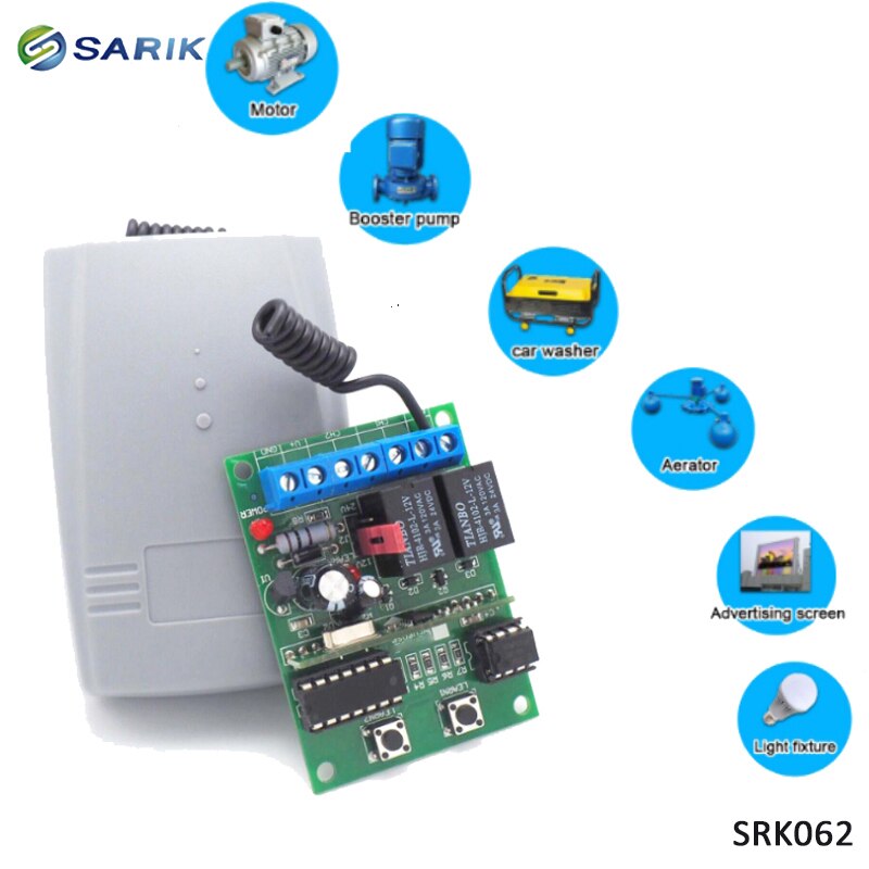 2 kanals port garageport fjernbetjening modtager 433 mhz rullende kode modtager fjernbetjening kontakt