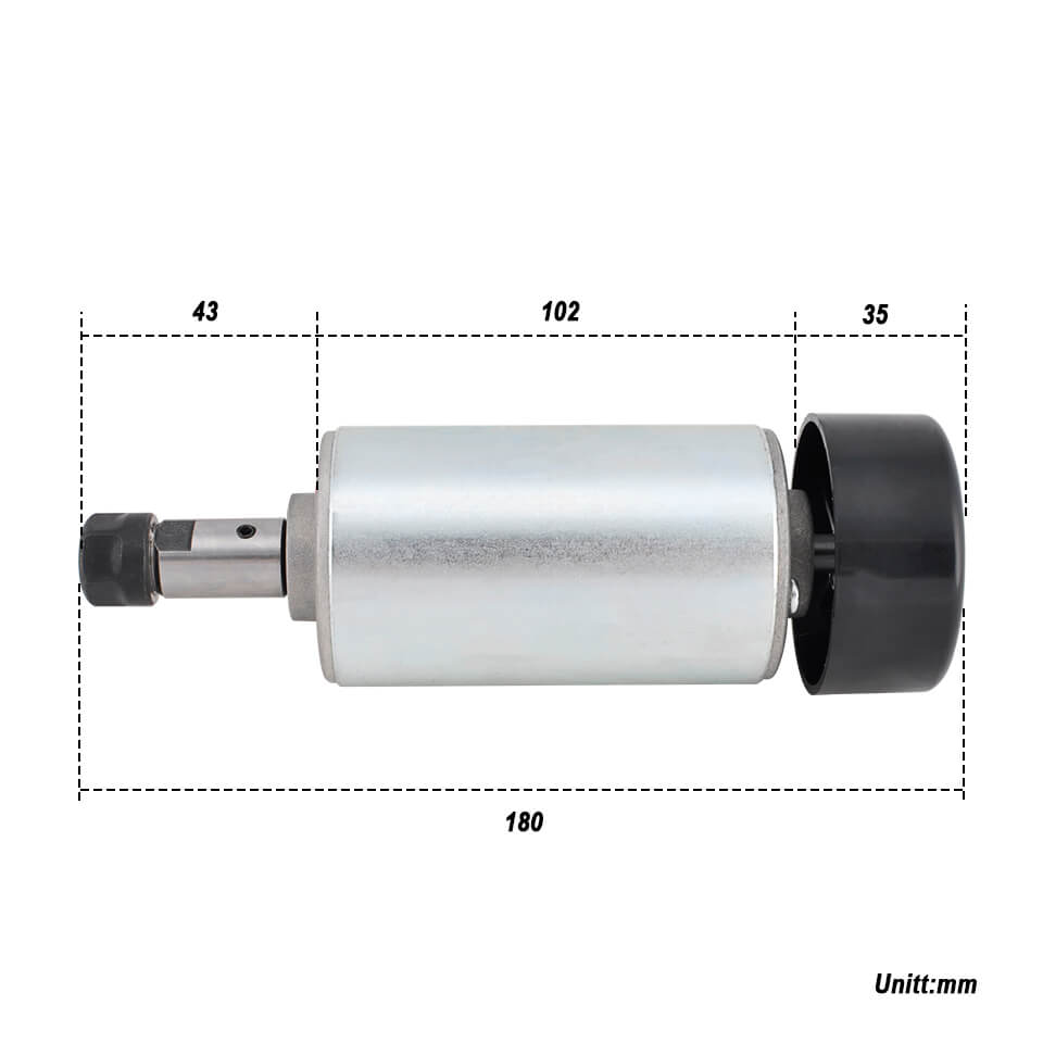 Daedalus 300W Spindle Milling Motor CNC Air Cooled Spindle Motor 12000rpm With ER11 Collect Chuck for CNC Router Machine