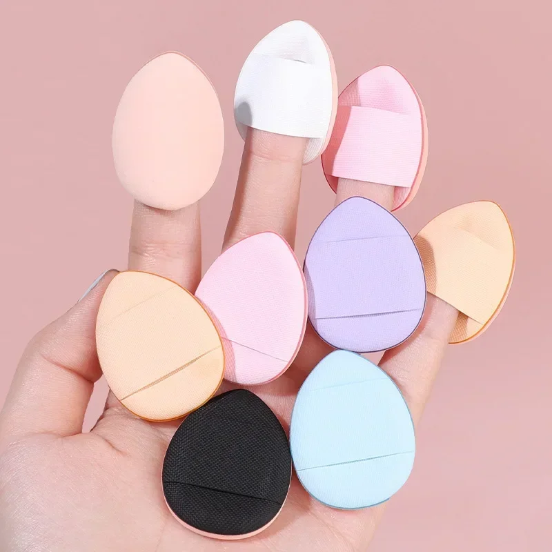 Puff bilden 6 Stück Mini-Finger-Puder-Schwamm für Stiftung, wiederverwendbar, verlieren Puderquaste, geeignet für Damen-machen-hoch, funktionelles Werkzeug