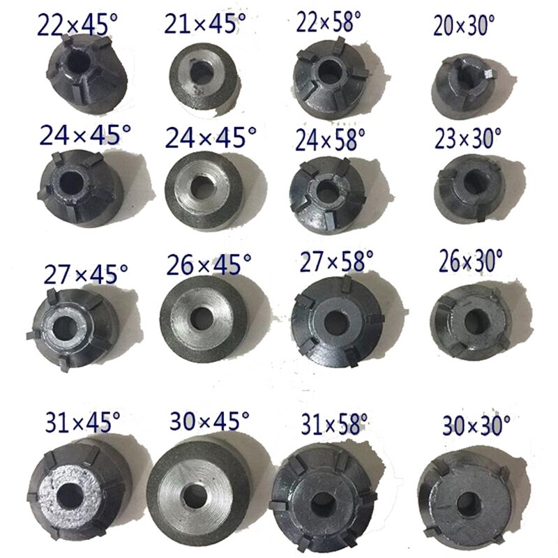 Conjunto de herramientas de válvula de corte de desplazamiento de reparación de válvula de motocicleta de escariador de asiento de válvula