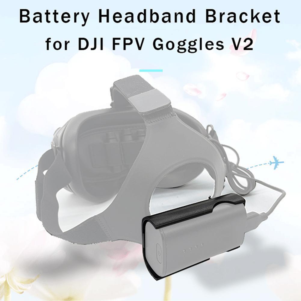 Geschikt Voor Dji Pfv Door De Machine Bril V2 Batterij Doos Gesp Haak Clip Terug Beugel Opknoping Hoofdband Shell E9U0