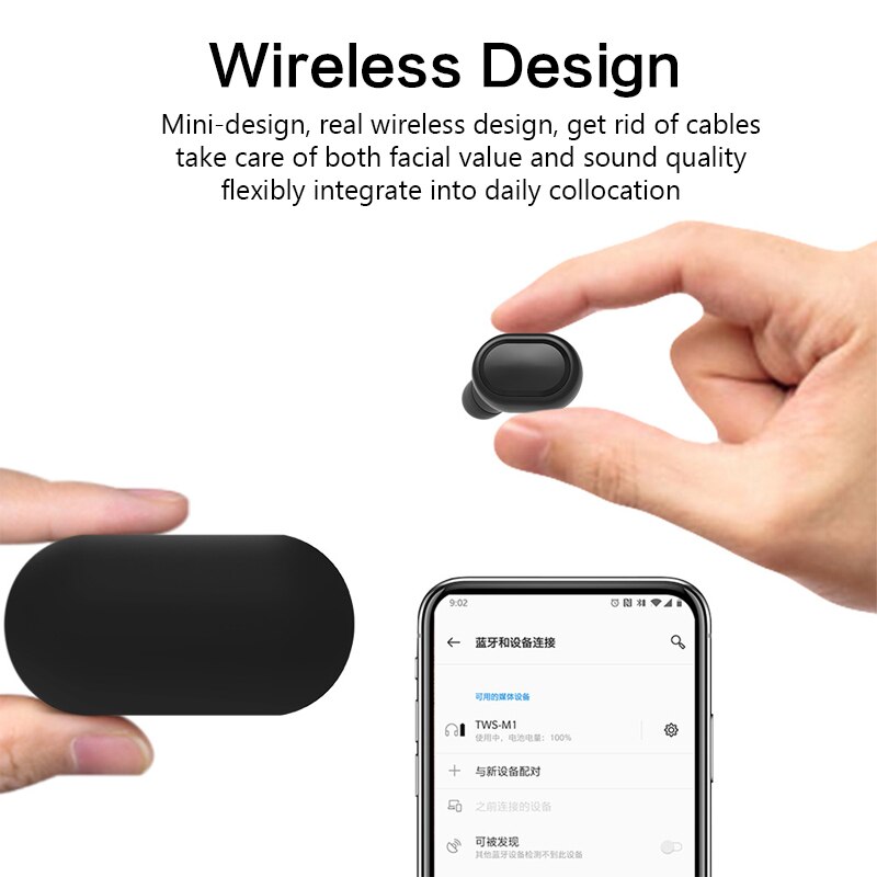 Sans fil écouteur casque VS pour rouge mi Air points casques stéréo Bluetooth 5.0 avec mi c sport écouteurs PK mi casque TWS A6S