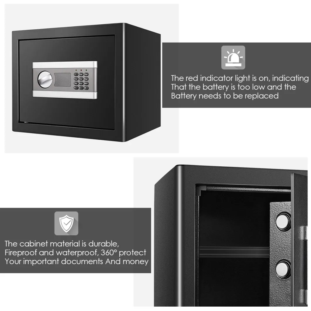 Safe Box 1.0 Cubic Feet Electronic Digital Security Safe Box