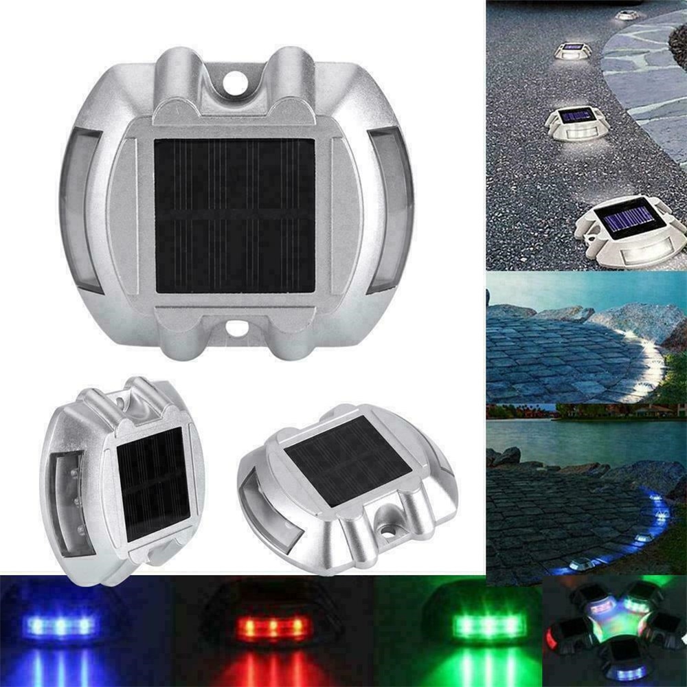 Solar- wiederaufladbare druckguss Aluminium Spitze sicherheit licht Straße Zucht Pflaster draussen Auffahrt Weg Garten Garten Schritt Lampen