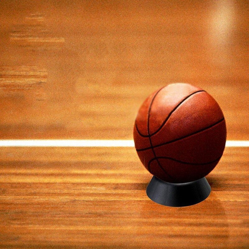 Ballhalter, ballständer für basketball, fußball, rugby, kunststoff-displayhalter, schwarz