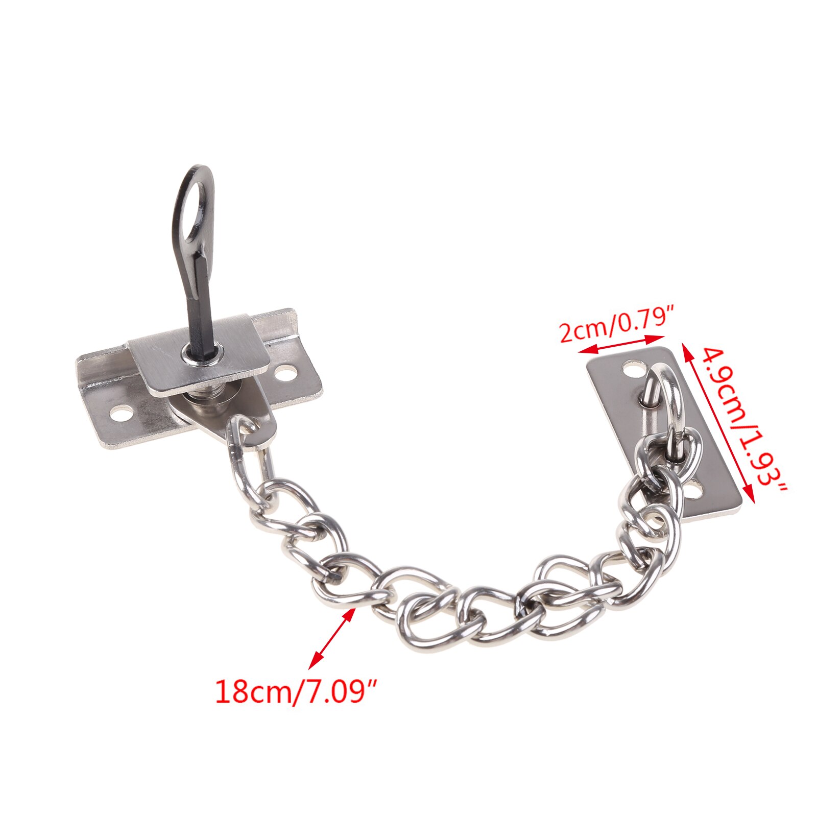 Stainless Steel Window Chain Lock Sliding Limiter Lock Stop Door Restrictor