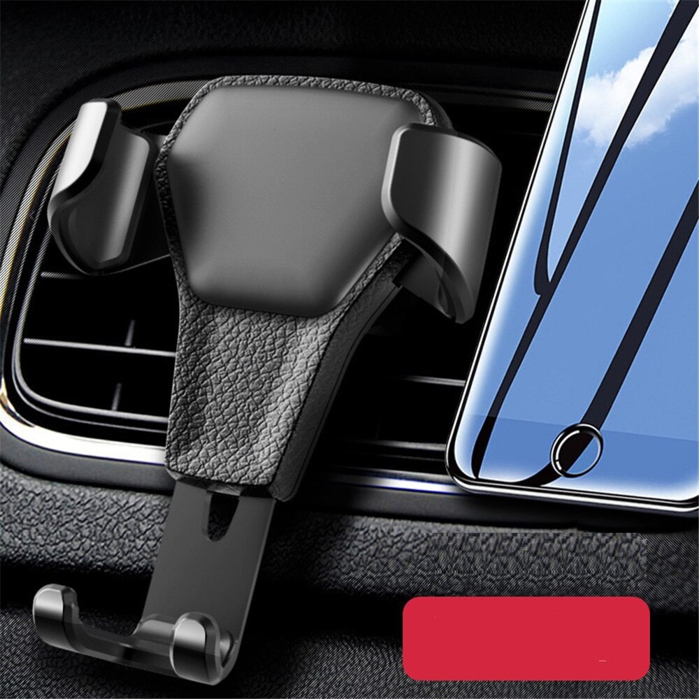 Universele auto mobiele telefoonhouder voor telefoon in de auto ventilatierooster montage niet-magnetische standaard mobiele auto zwaartekracht autobeugel