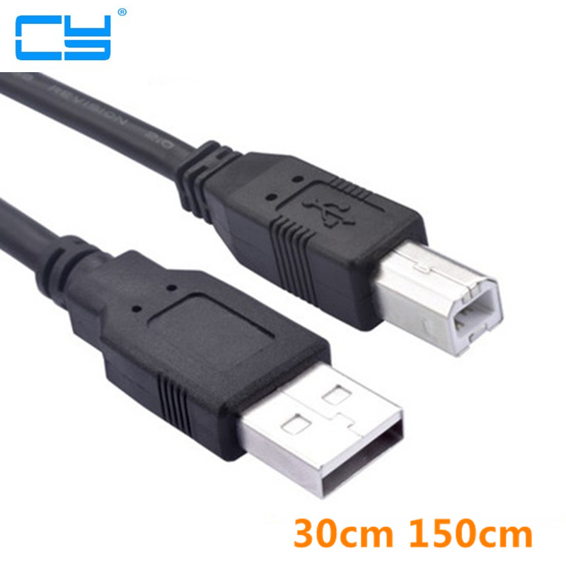Usb 2.0 a typ hane till usb b typ hane usb-b skrivarskanner hårddisk kabel 30cm 0.3m 150cm 1.5m 0.5m 50cm