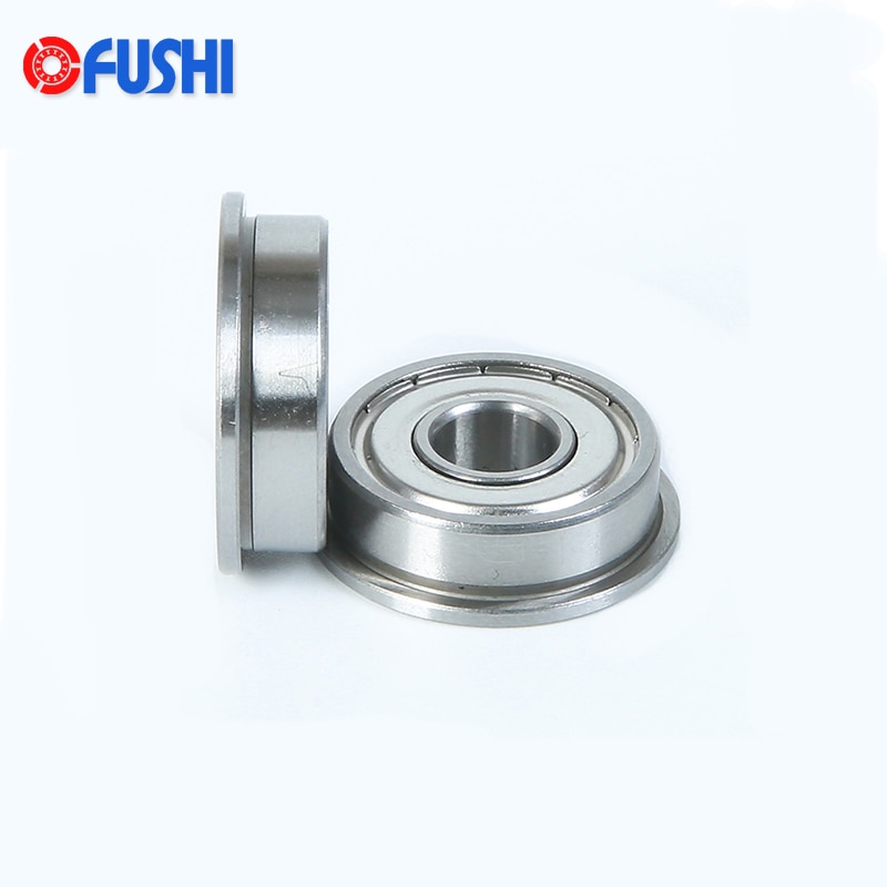 F63801ZZ Flange Bearing 12*21*7 mm ( 10 PCS ) Double Shielded Deep Groove Flanged F63801 Z ZZ Ball Bearings F63801Z