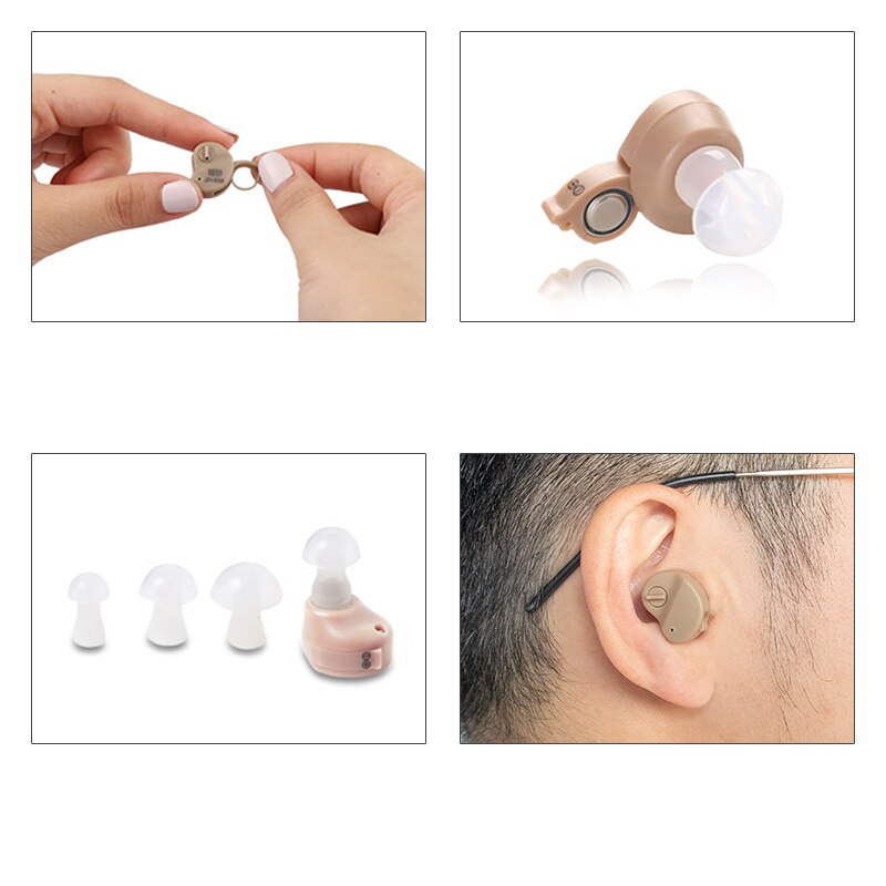 Mini høreapparat øre høreforstærker høreapparater til ældre moderat høretab høreapparat audifono lydforstærker